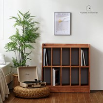 홈인홈 에디터의 서재 원목 LP형 깊은 책장 5X2_J71, 레드우드