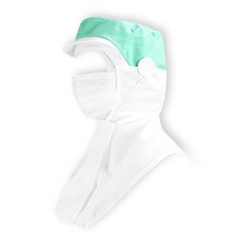 위생 모 방진모 크린룸 정전기 방지 복 후드 모자 크린룸 방진후드 실험실 복 위생모 모자 제전모, 레드M