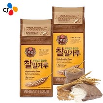 씨제이제일제당 CJ 찰밀가루1kg x5개, 단품
