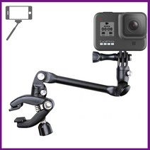 집게 HERO 마운트 더 거치대 잼 뮤직 악기 8 GOPRO 추천 개인 방송 휴대 스트리밍 액션 조명 카메라 방송국 스마트 폰 수직 1인 촬영 용 거치 셀카 대 지지 홀더 핸드, 단품