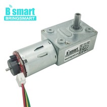 저속모터 Bringmart 12V 저속 DC 모터 웜 기어 인코더 디스크 고 토크 감속기 역방향 도매 JGY-370B, 09 150RPM_01 6V