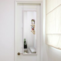 우드리퍼블릭 국내제작 와이드 대형 문걸이 전신거울, 와이드 문걸이거울 오크
