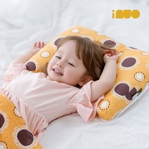 아이누오 위트 오가닉 3세~7세 어린이 짱구베개 1개, 곰돌이