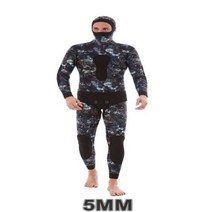 다이빙후드 모자 남성 스쿠버 긴 소매 후드 2 조각 네오프렌 수중 사냥 따뜻한 잠수복 스피어 낚시 스노클링 수영, 12.5MM - XXXL(185-192cm)