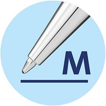 펠리칸 만년필 미국 재즈 파스텔 볼펜 미디엄 포인트 블루 잉크 리필 라임라이트 박스형 각 1개, 라벤더.