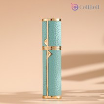 향수공병 펌핑 충전 천연가죽 고급 향수 공병 리필 케이스 5ml, 천연소가죽케이스, 민트, 1개