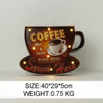네온사인 무드등 간판 네온조명 led 카페 펍 술집 콜드 콜라 빈티지 라이트 네온 사인, 10