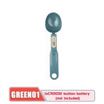 강아지체중계 강아지 고양이 체중계 반려동물 lcd 디지털 주방 규모 전자 요리 식품 무게 측정 숟가락 500g 0.1g 커피 차 설탕 숟가락 규모 주방 도구, 에메랄드 그린