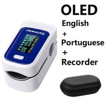 심박계 심박수 측정기 운동 손가락 맥박 산소 농도계 심장 박동 LED, 14 160a blue case