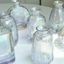 화병 7종 오로라 유리 인테리어 디퓨저 이케바나 꽃병 다이소 오브제 시약 미니, 레인보우화병, D