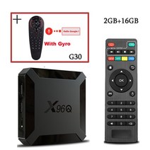정품 안드로이드 스마트 TV 박스 Allwinner H313 쿼드 코어 CPU 스트리밍 미디어 플레이어 4K 24G 와이파이 넷플릭스 유튜브 TV 프리픽스 X96Q, 14.Eu 플러그  X96Q2G16GG30S