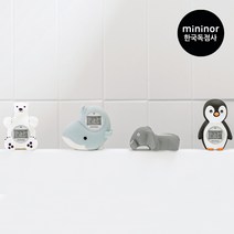 [공식독점사 미니노어]물놀이 장난감으로 사용가능한 탕온계 탕온도계 (4종택1), 북극곰