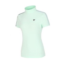 여성 골프 등판 메쉬 폴라 반팔 티셔츠 VLTSLD95_LM