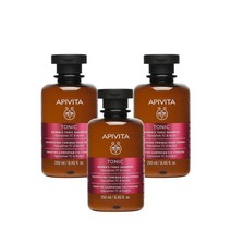 아피비타 여성용 토닉 샴푸 250ml Apivita Shampoing Tonique pour Femmes, 3팩