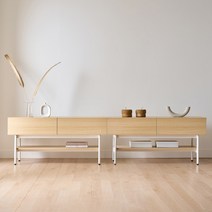 낮은 거실장 2400 제주가구배송 2400 LW9C, [LW9] 화이트 2400