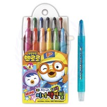 새임 뽀로로 미니 색연필 12색 문구류 지구화학 팬시문구