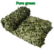 군사 위장 그물 사냥 위장 그물 자동차 텐트 캠핑 하이킹 그늘 그물 화이트 블루 그린 블랙 정글, Pure green+2x3m