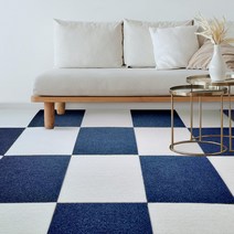 나마스펫 반려동물 논슬립 미끄럼 방지 매트, 크림15p +다크블루15p