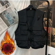 남성 방한조끼 작업 멀티포켓 배달 낚시 아메카지 워크 빅사이즈 기모 방한복 베스트