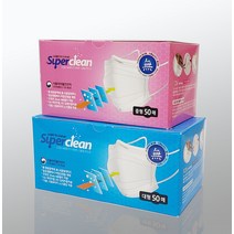 덴탈마스크 3Q 슈퍼클린 비말차단 KF-AD 50매입 어린이, 사이즈_대형(175mm 성인)