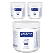 퓨어인캡슐레이션 MSM 파우더 글루텐 프리, 3개, 227g