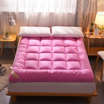 쫀득토퍼 패밀리침대 발열 토퍼 매트 매트리스 쿠션 가정 학생 기숙사 침대 이불 싱글 더블 다다미 두꺼운 여름 매트 이불 렌탈 특별