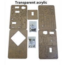 몬테소리 프로그래밍SG90 4 DOF Unassembly 아크릴 기계식 팔 로봇 조작기 클로 Arduino Maker 학습 DIY, Transparent acrylic