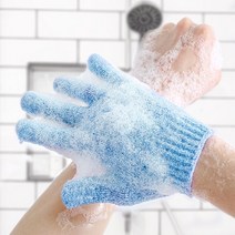손가락 때장갑 때타올 때수건 때밀이 10개 ST-012, 색상랜덤발송(10매)