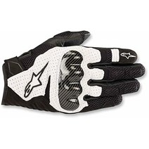 Alpinestars 블랙/화이트 Sz L 알파인스타 SMX-1 에어 V2 통기성 가죽 오토바이 장갑, 3X-Large, Black/Fluorecent Red