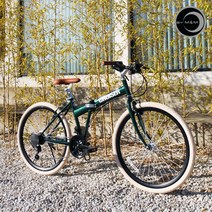 씨티크루저 에코STI 원터치21단 접이식 하이브리드자전거 (26형/ 무료조립), 클래식그린