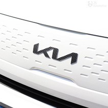[JS AUTOMOTIVE] 기아 2022 더레이 트렁크 앞범퍼 KN로고 레터링 엠블럼 튜닝 몰딩 카본 반사스티커 인테리어 자동차 랩핑 용품, 골드카본