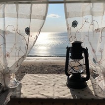 차박커튼 가림막 커텐 차량용 커튼 햇빛가리개 올뉴카니발 트렁크 차가림막 다이소, 커튼2장+커튼타이2개+지퍼백2개+설치봉, 2.아네모네