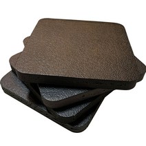 [토탈매트] 고경도매트 홈짐홈트 헬스요가 바닥재 초고경도패드 4장 1세트, 18미리, 검정