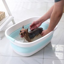 [디작소]퐁퐁 접이식 욕조 강아지 고양이 애견목욕탕, 단일속성