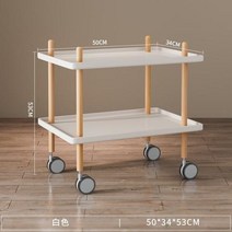 협탁 사이드테이블 덴마크 트롤리 이동식 소파 침대 옆 티 테이블 작은 간단한 미니 단단한 나무 코너, WHITE