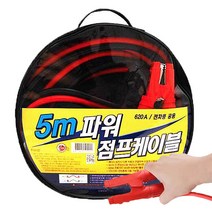 락켐 자동차 점프케이블 배터리 충전 620A 5M, 점프선