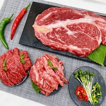 1등급 국내산 육우 소고기 세트 600g 등심 치마살 외, 없음