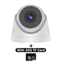 스마트폰cctv 와이파이cctv 1080P 스마트 와이파이 HD 카메라 실내 무선 감시 인간의 홈 보안 CCTV 아기 애, 02 With 32G TF Card