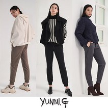 [Yunni.G] 22FW 유니지 여성 크레오라 기모 조거 팬츠 3종
