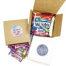 주주나라 어린이집 유치원 생일답례품 학생 학교 행사 시험 단체간식 구디백 간식선물세트, 간식세트, 1set