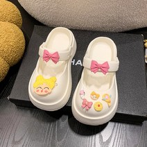 Z3JC 메리제인 통굽에 미끄럼방지 EVA 여성동 샌들을 신었습니다.