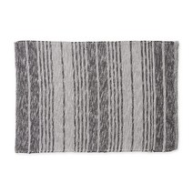 DII Woven Rag Rug Collection 재활용 실 잡색 러스틱 스트라이프 5.1x91.4cm(2x3피트) 청록색