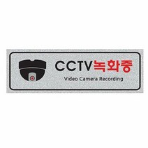 펄아크릴표지판 펄사인 CCTV녹화중 돔 5016 250X80mm 펄아크릴, 해당상품