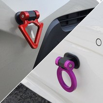 자동차 견인고리 스트랩 스터커 부착식, 03. YELLOW, A TYPE (TRIANGLE TYPE)