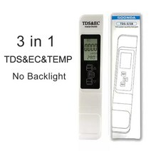 TDS EC 온도 모니터 3-in-1 0-9999 PPM 수질 검사기 PCB 식수 분석기 수조 수족관 필터, 01 TDS-EC-no backlight
