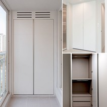 모드니가구 맞춤시공 제작 가구 모듈 창고 틈새 수납장 선반 진열대 베란다 다용도 공간분리, 화이트_유광, 길이(세로/가로) 추가_해피콜상담