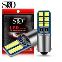 Canbus BA9S LED 자동차 전구 H6W T4W T2W T3W H5W 후진 조명 주차 번호판 자동 12V 화이트 핑크 블루 2 개, WHITE