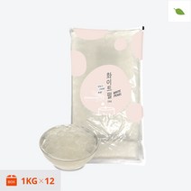 곤약펄 화이트 펄 1kg 타피오카 버블티 빙수 토핑용, 4개