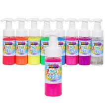 [키즈맘아트] 뭉게구름 거품물감 150ml 낱색, 형광 초록