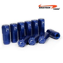 레이스텍 프리미엄 두랄루민 휠너트, 슬림너트 블루 P1.5(20개1세트)